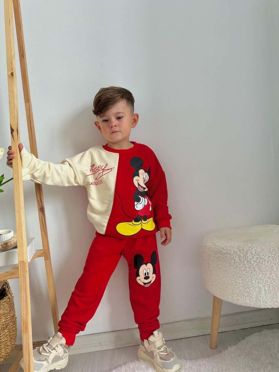 Mickey Mouse Kırmızı Eşofman Takımı GE-3010