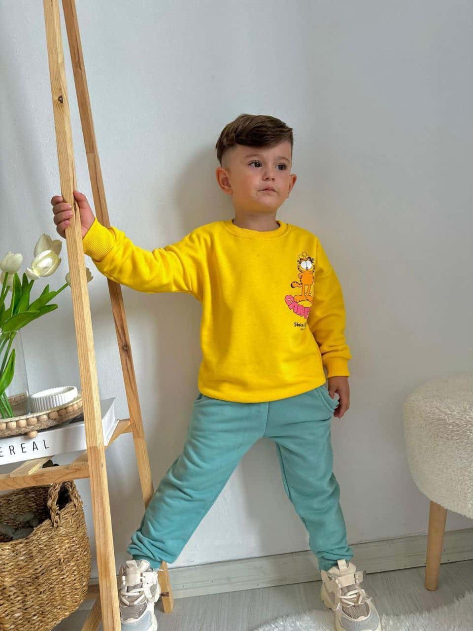 Garfield Sarı Eşofman Takımı GE-3011