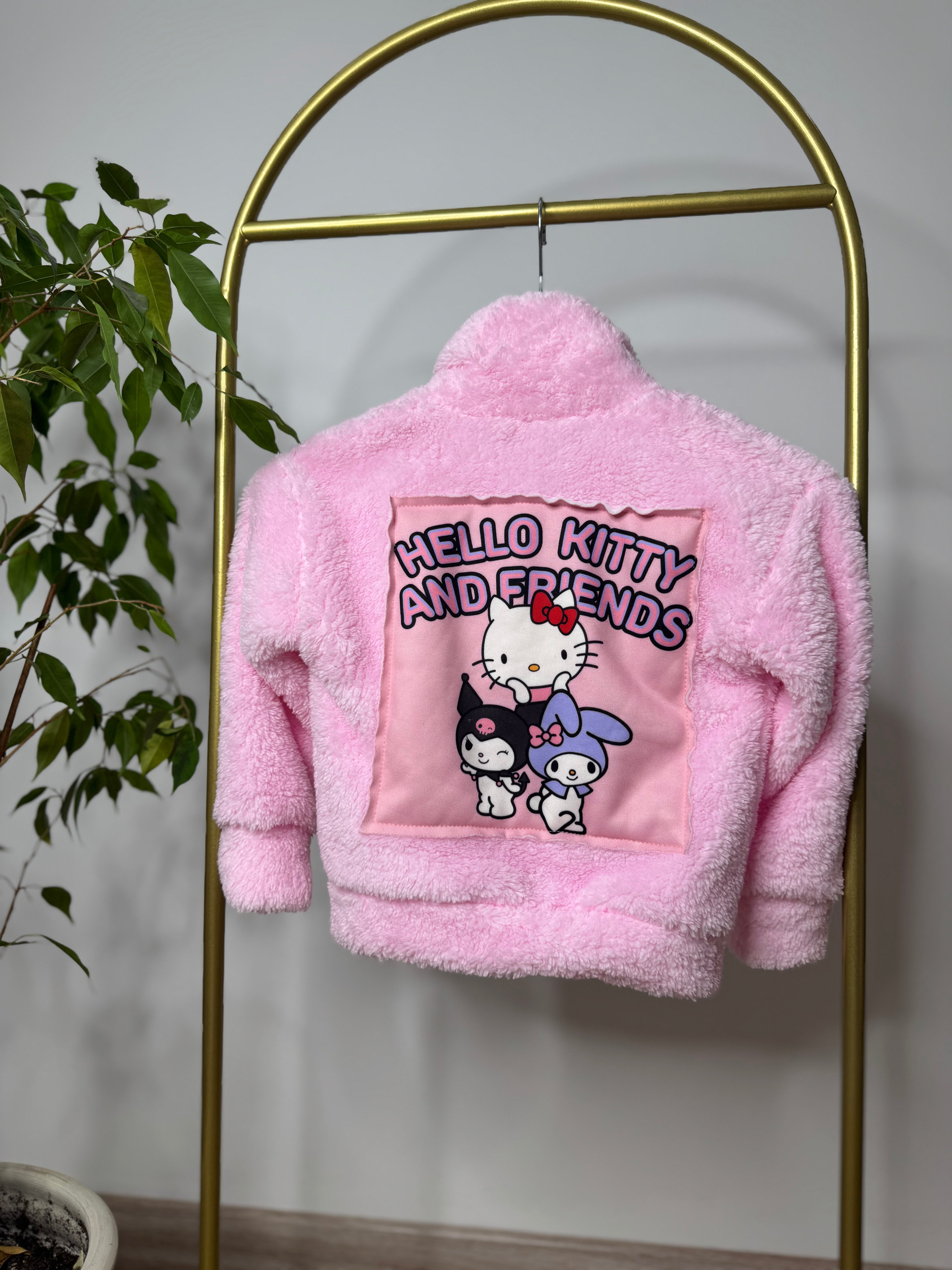 Hello Kitty Pembe Peluş Hırka