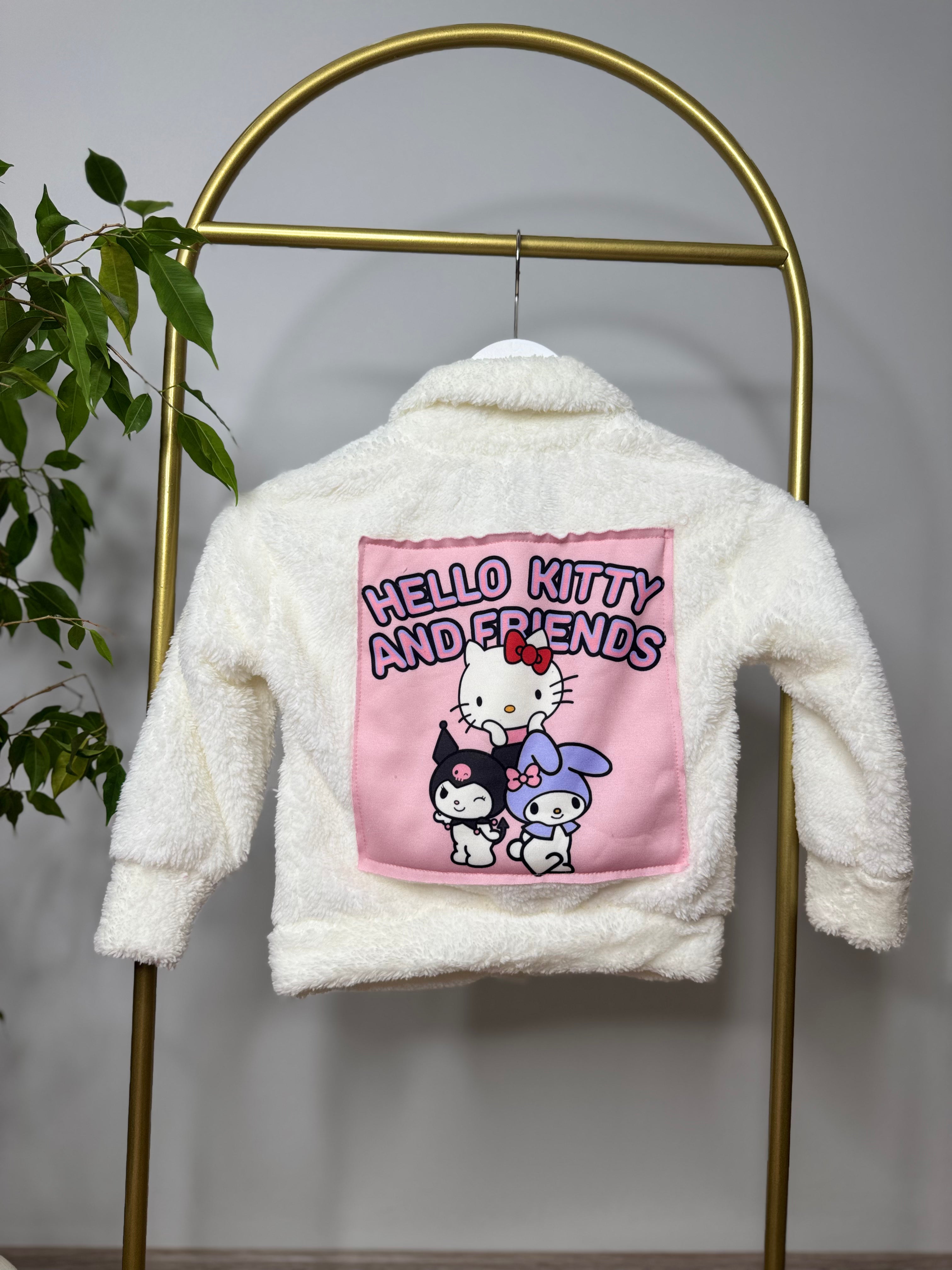 Hello Kitty Krem Peluş Hırka