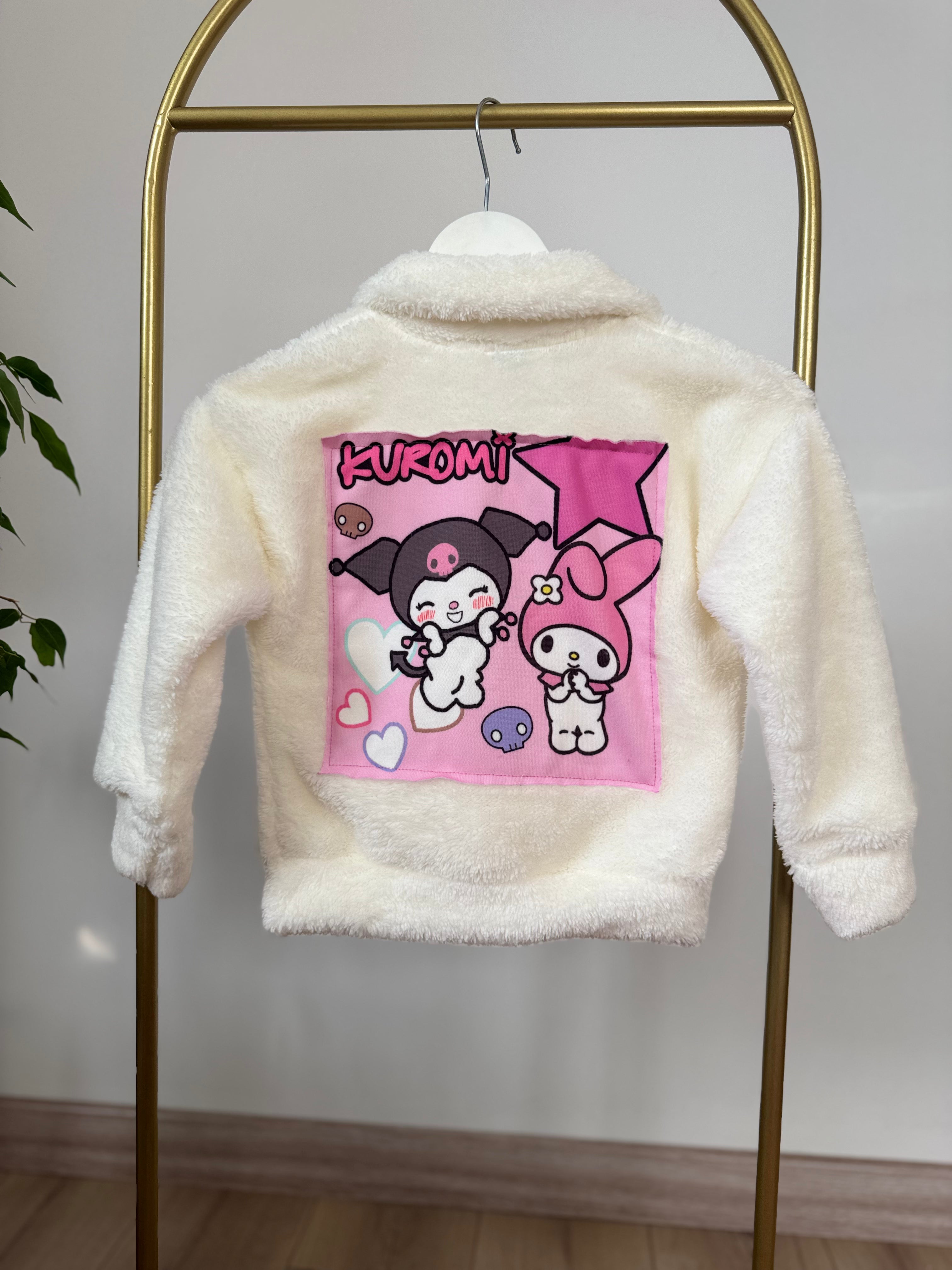 Kuromi Baskılı Peluş Hırka