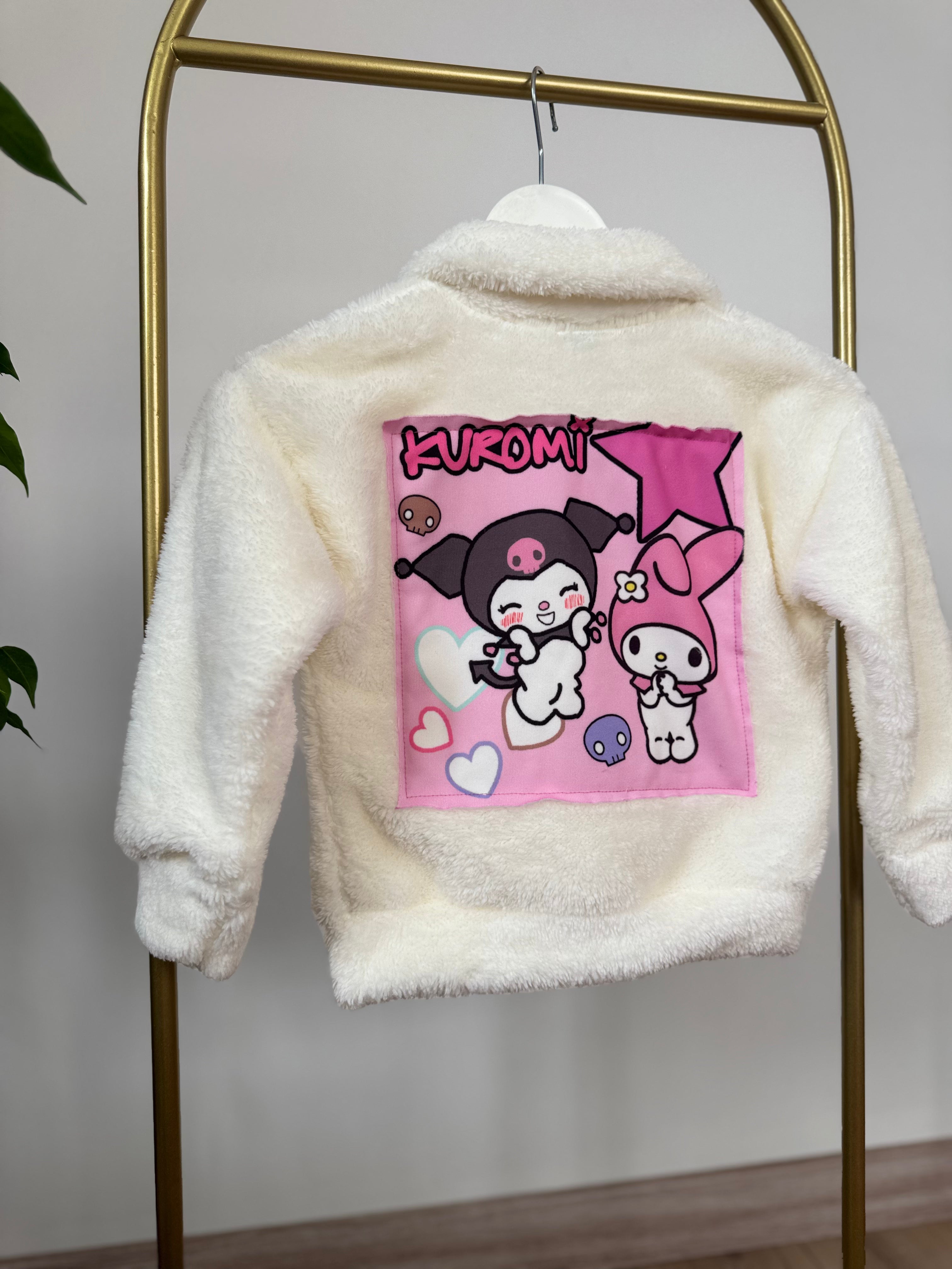 Kuromi Baskılı Peluş Hırka