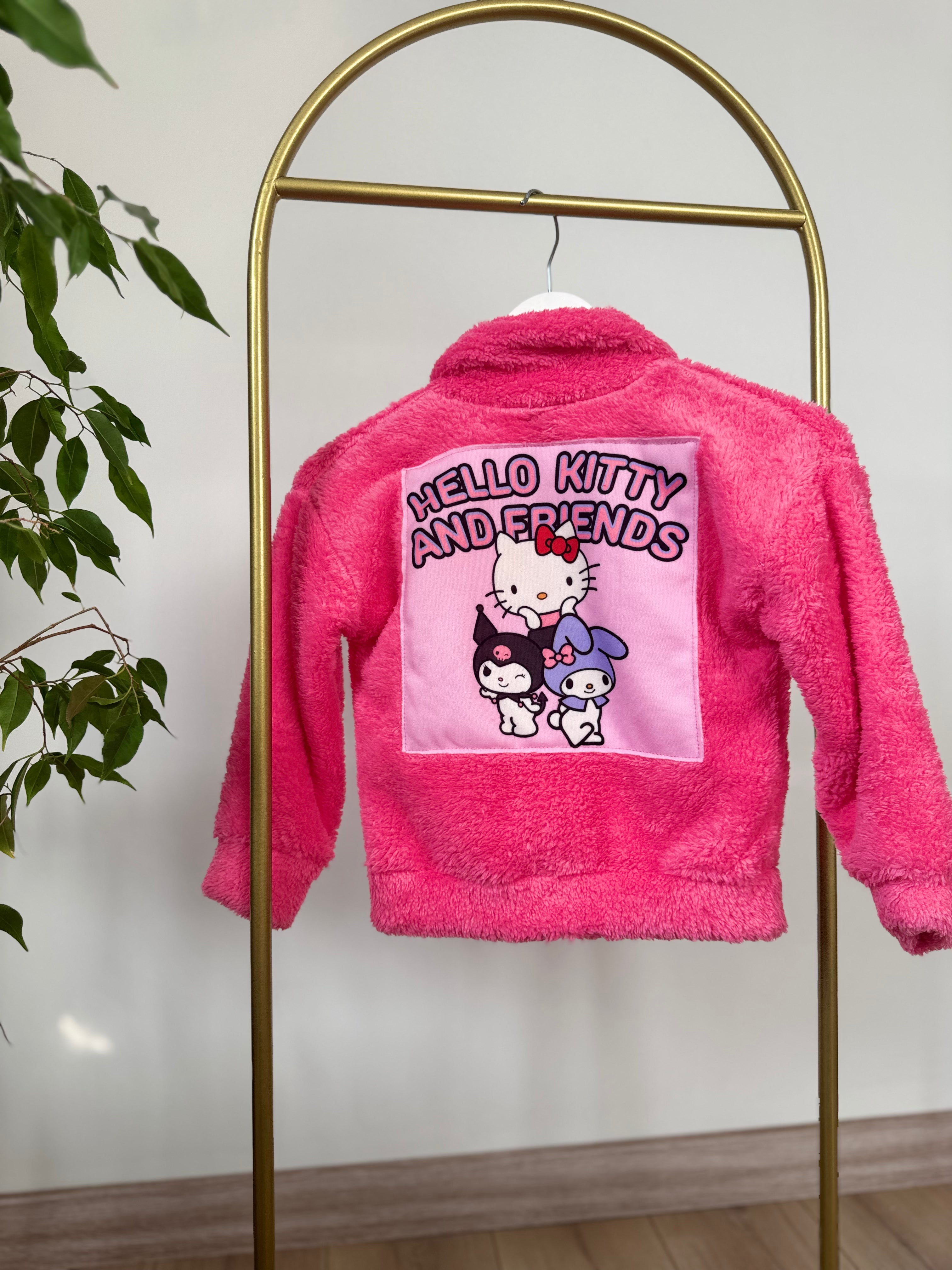 Hello Kitty Pembe Peluş Hırka