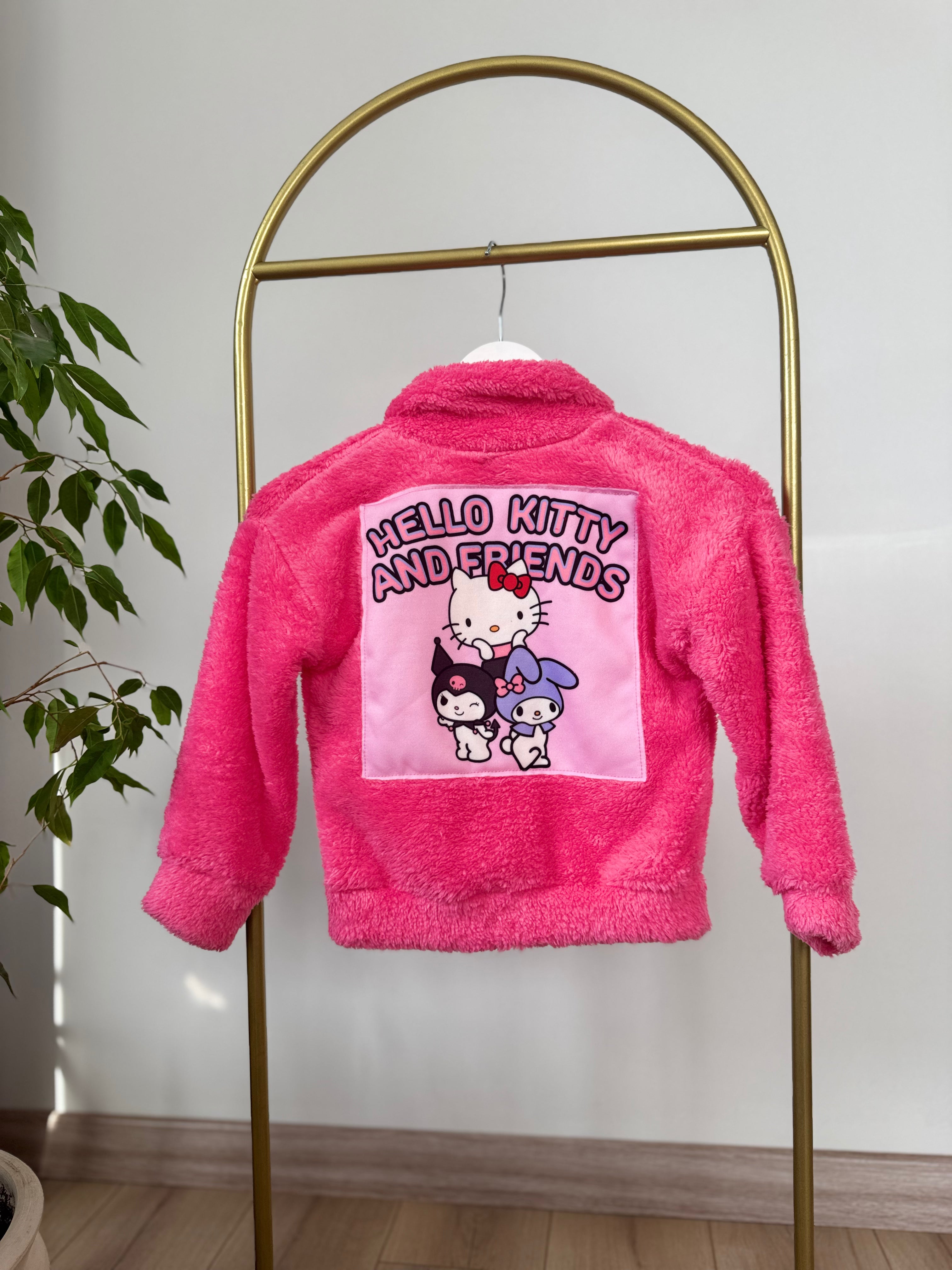 Hello Kitty Pembe Peluş Hırka