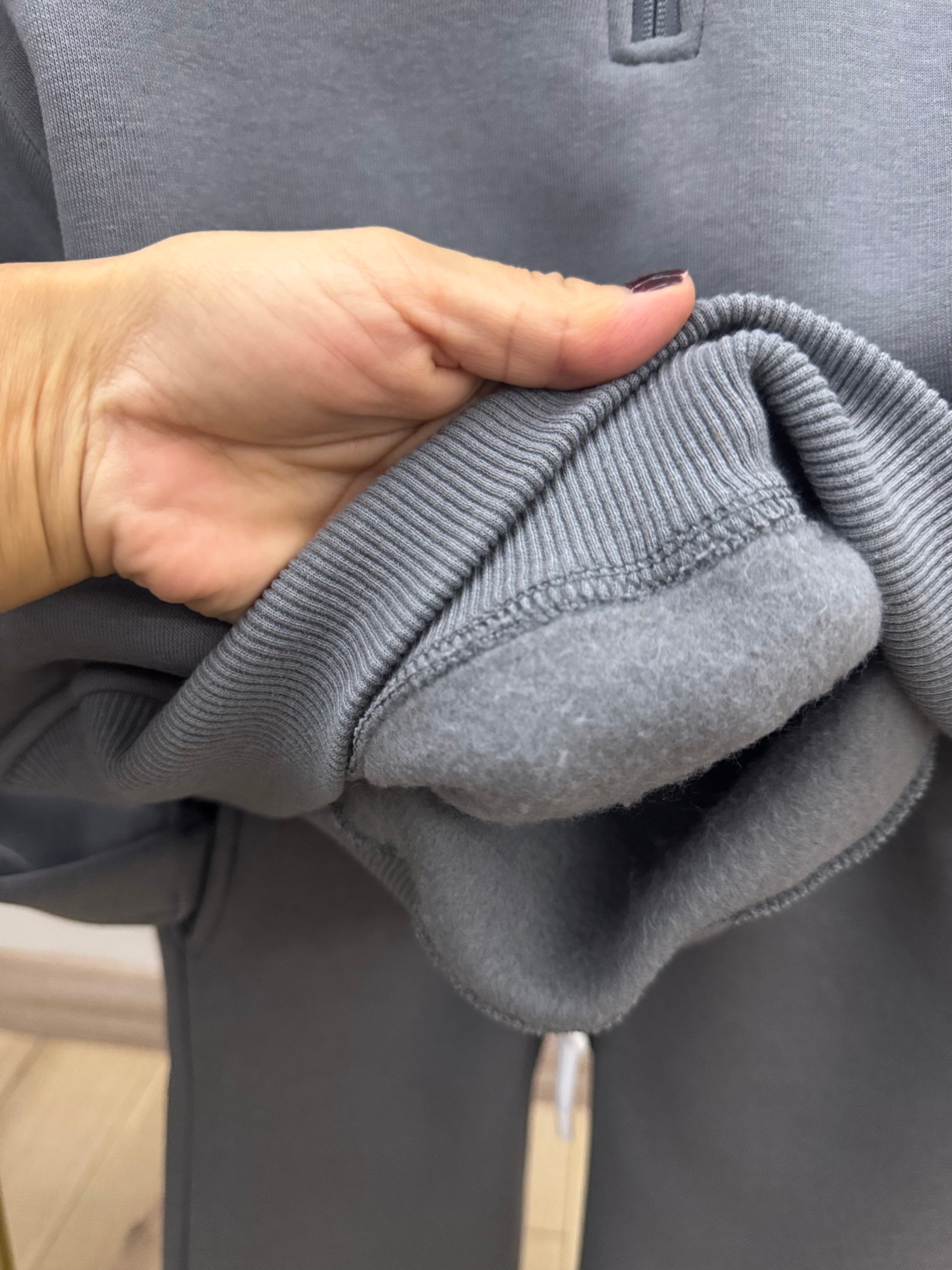 Unisex Yarım Fermuarlı Eşofman Takımı