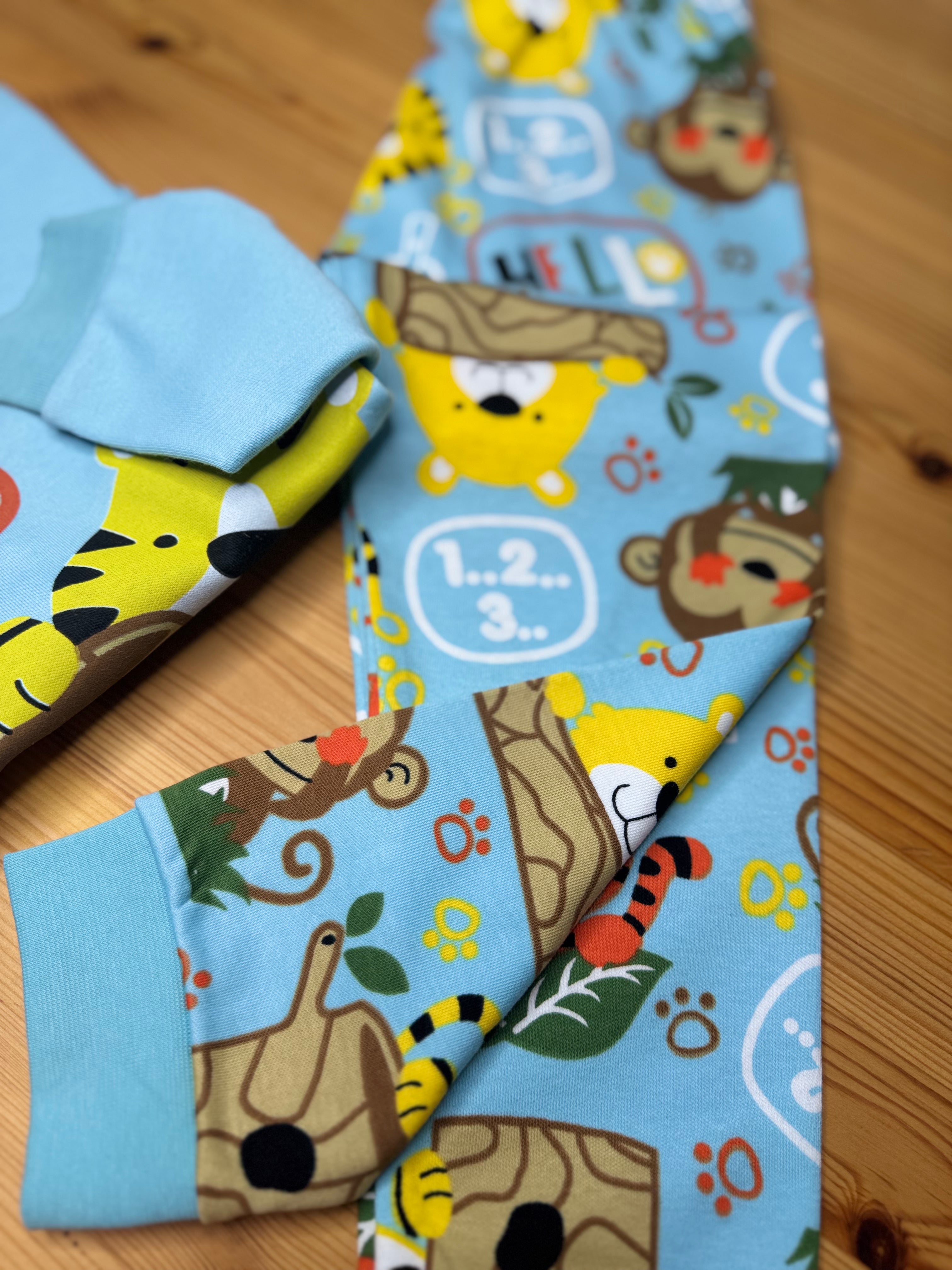 Hello Kaplan Baskılı Pijama Takımı