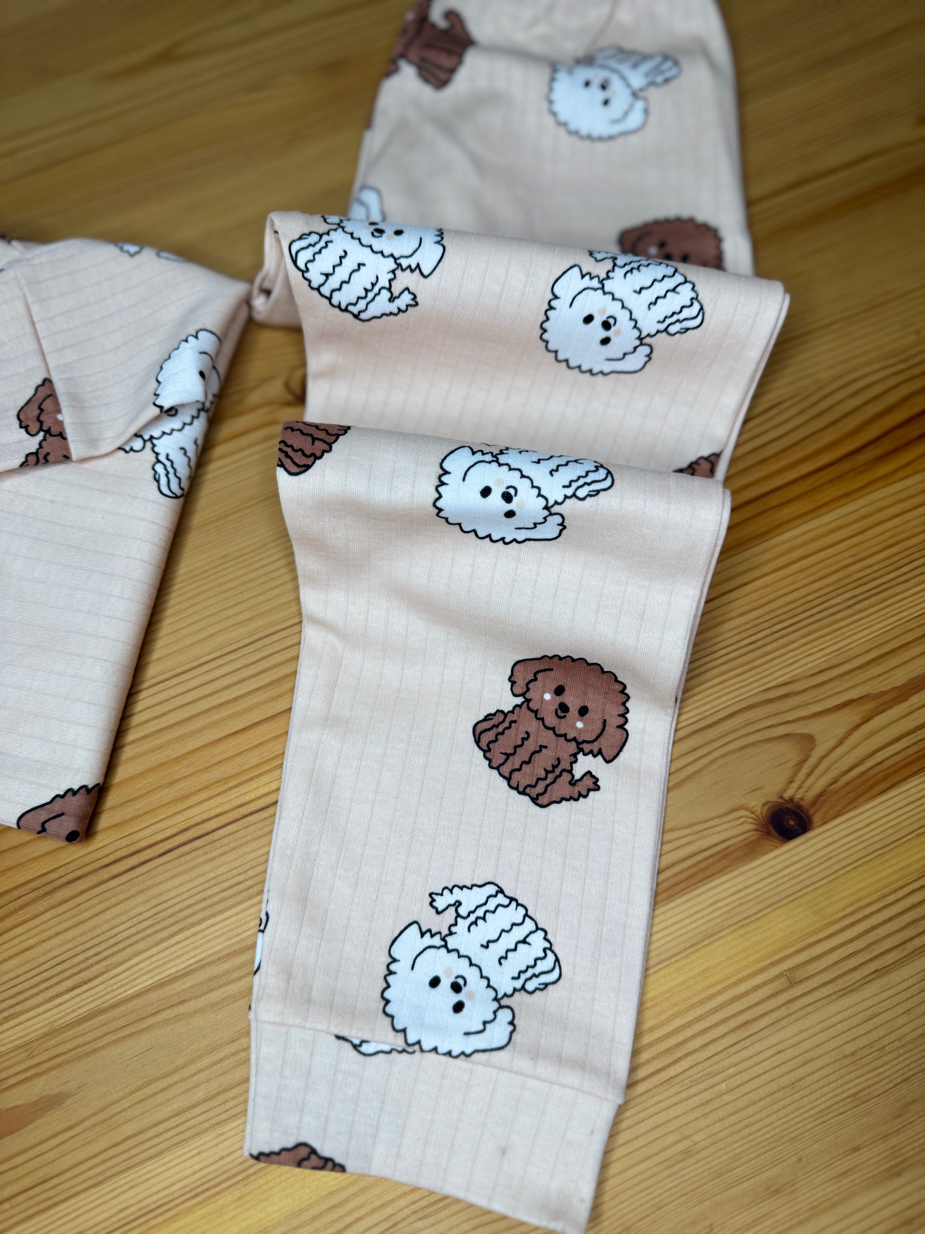 Köpek Baskılı Pijama Takımı