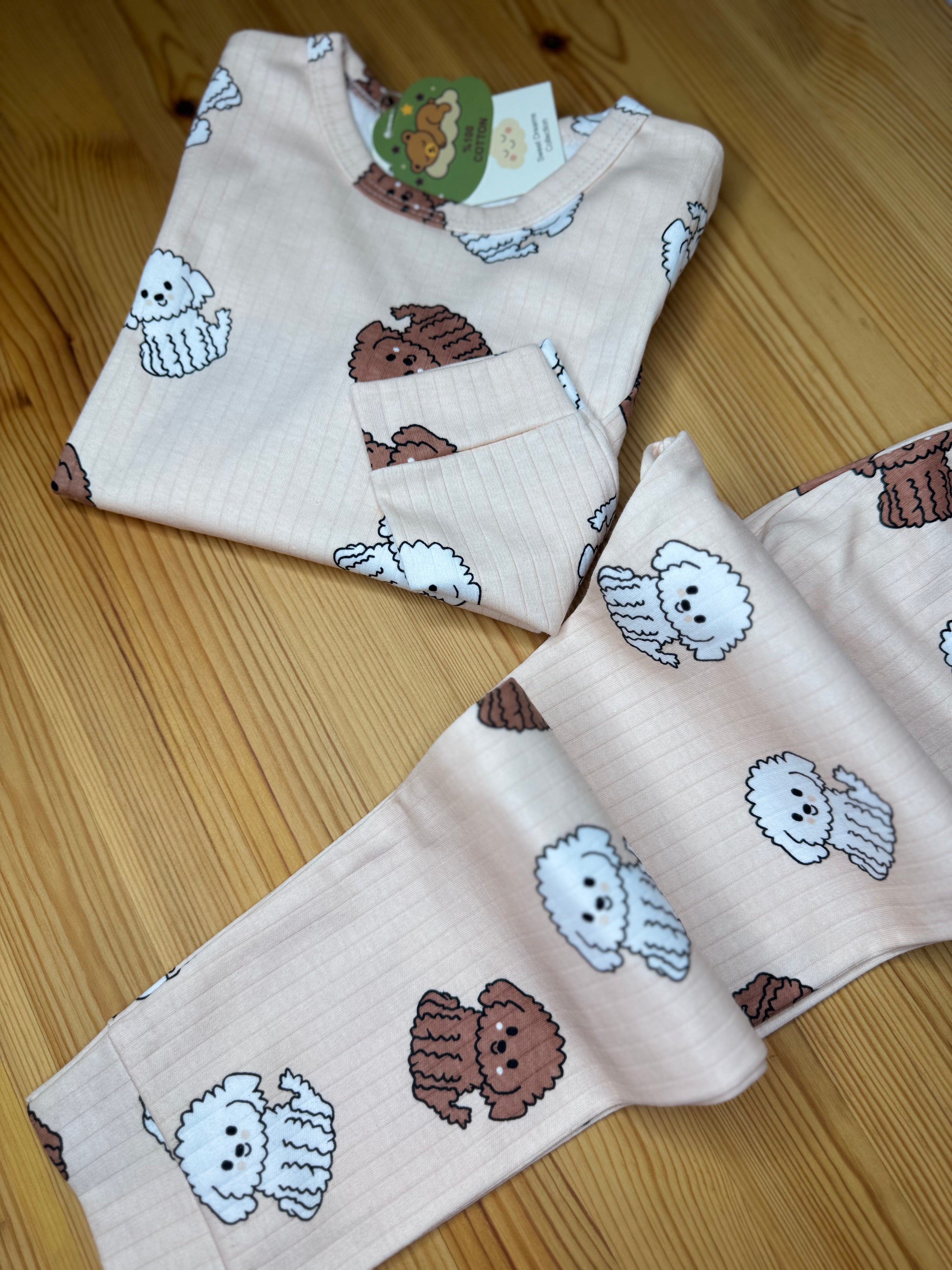 Köpek Baskılı Pijama Takımı