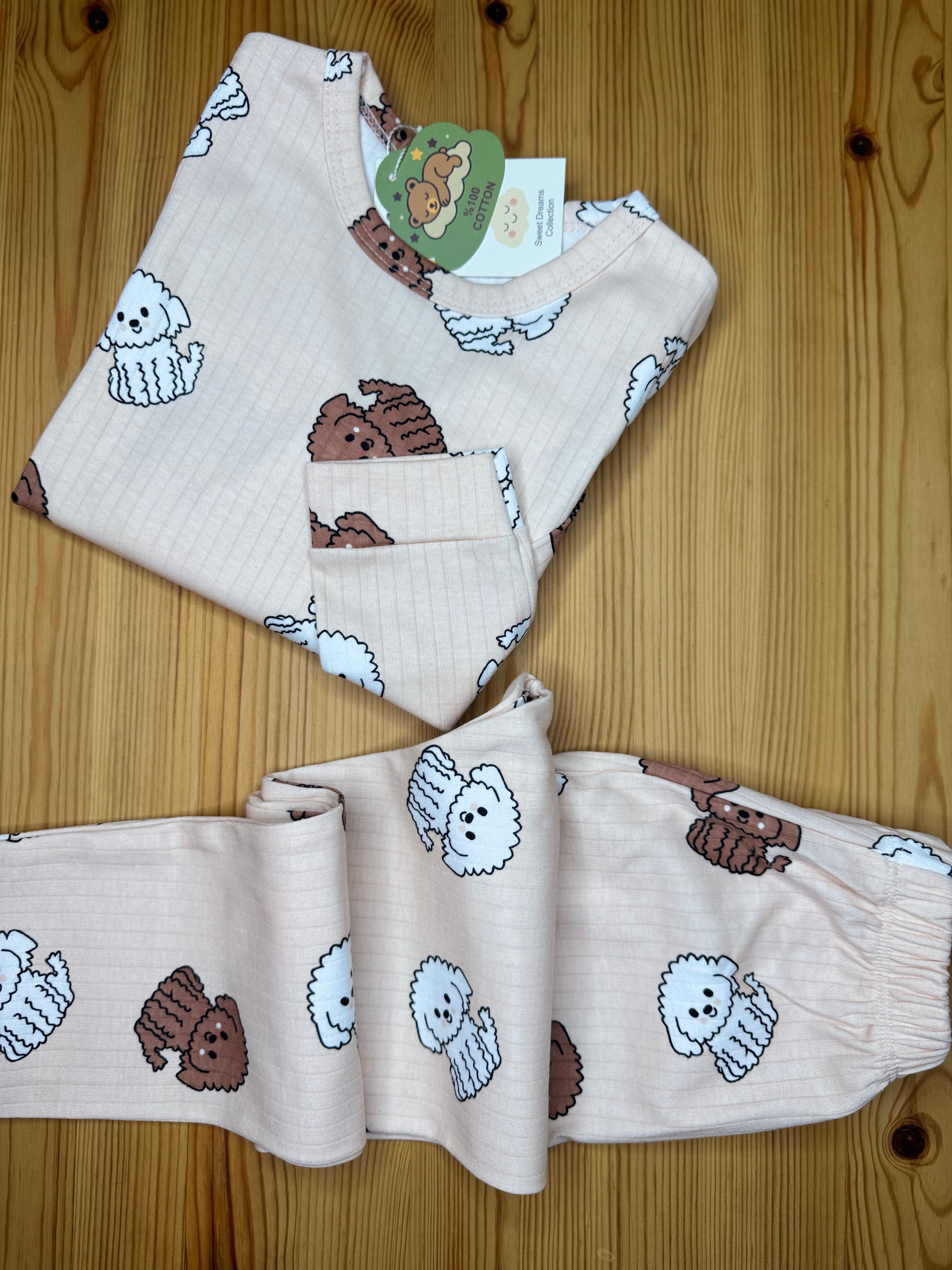 Köpek Baskılı Pijama Takımı