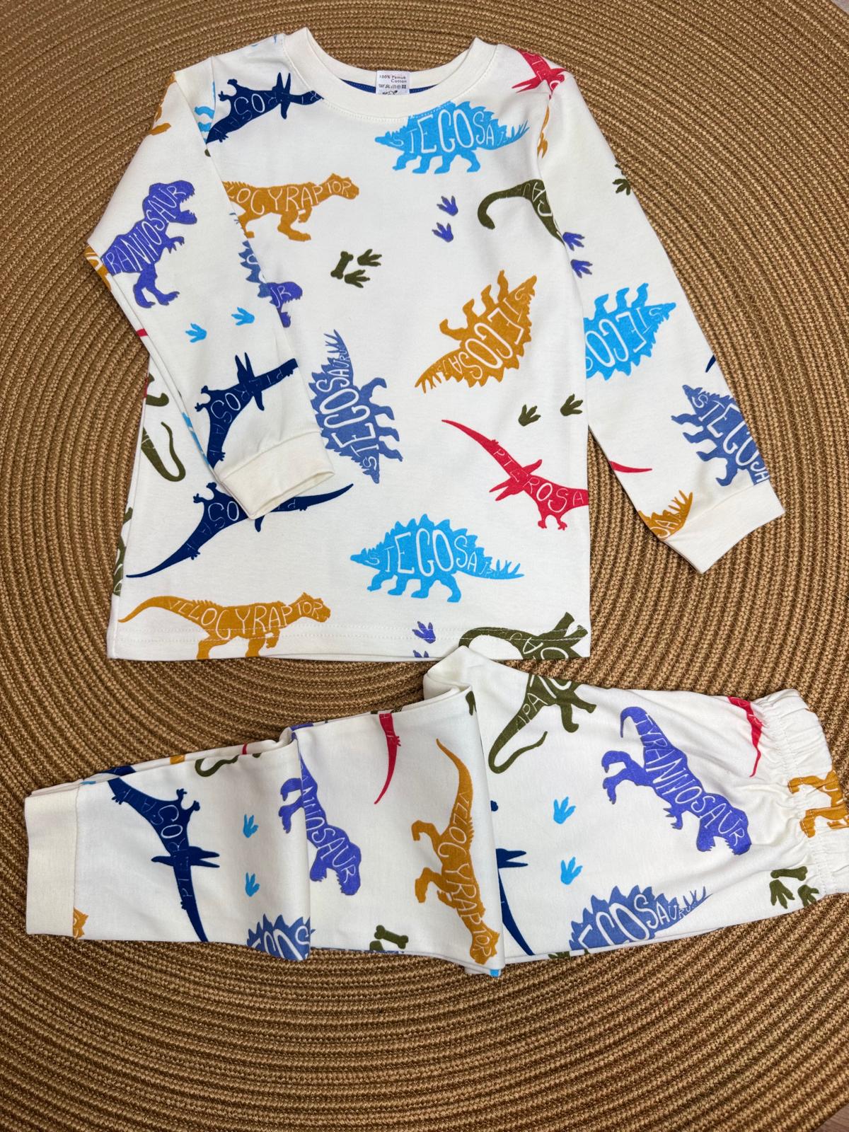 Dinozor Baskılı Pijama Takımı