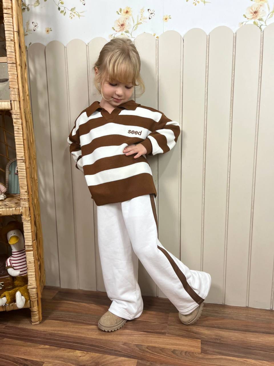 Çizgili Kazak Eşofman Takım