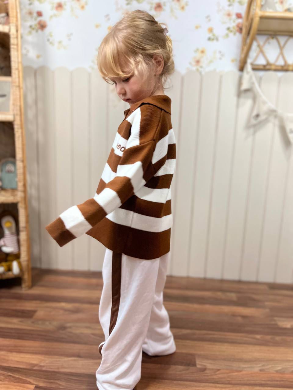 Çizgili Kazak Eşofman Takım