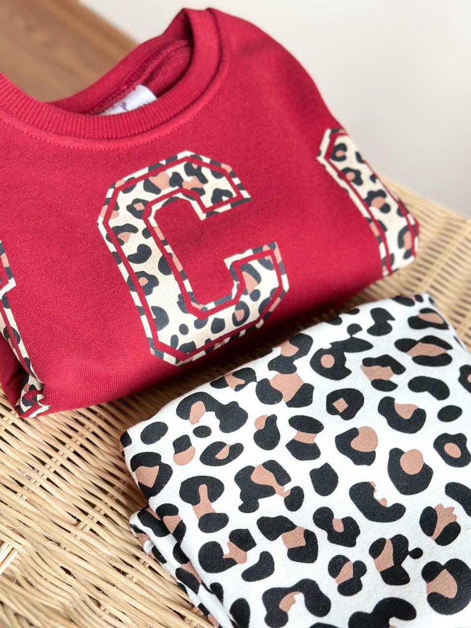 Leopar İspanyol Paça Taytlı Takım