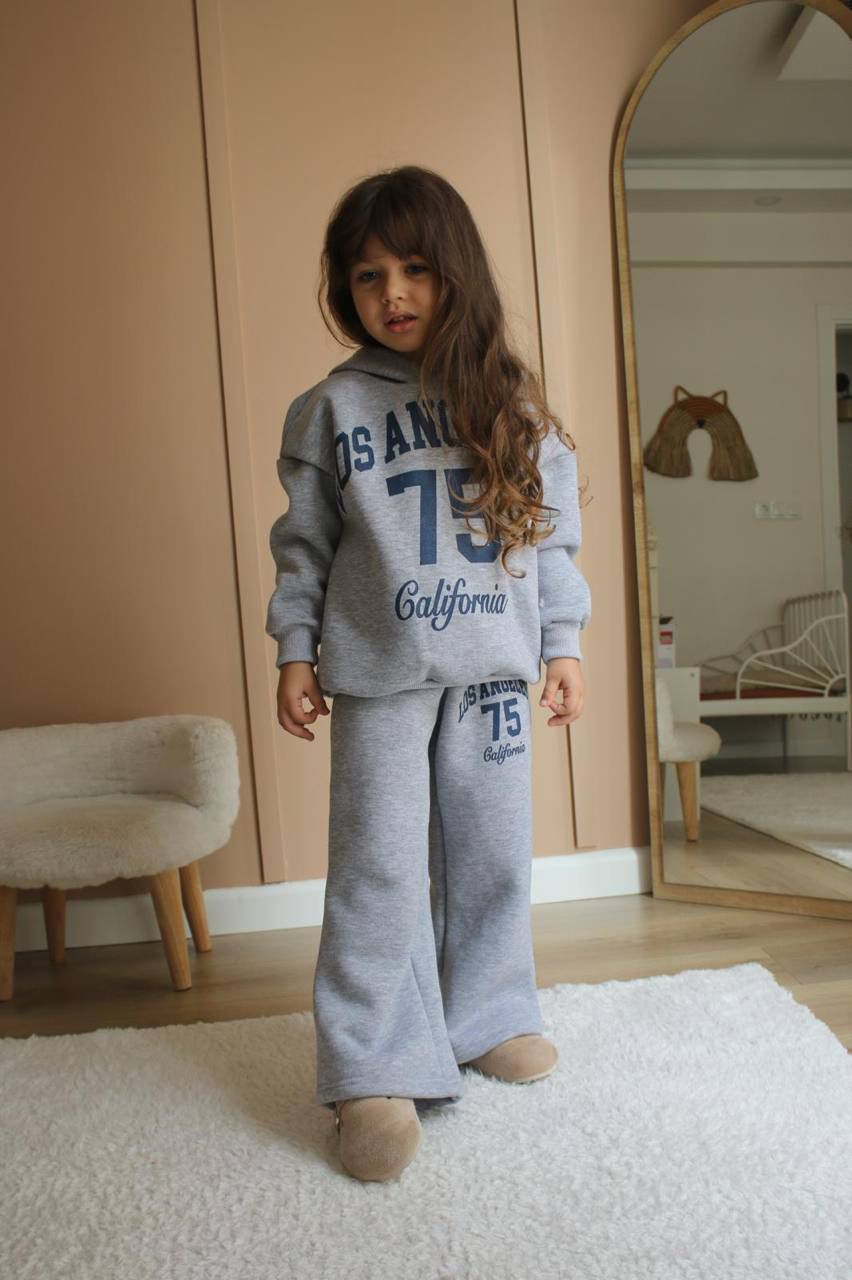 Los Angeles Kapüşonlu Eşofman Takımı