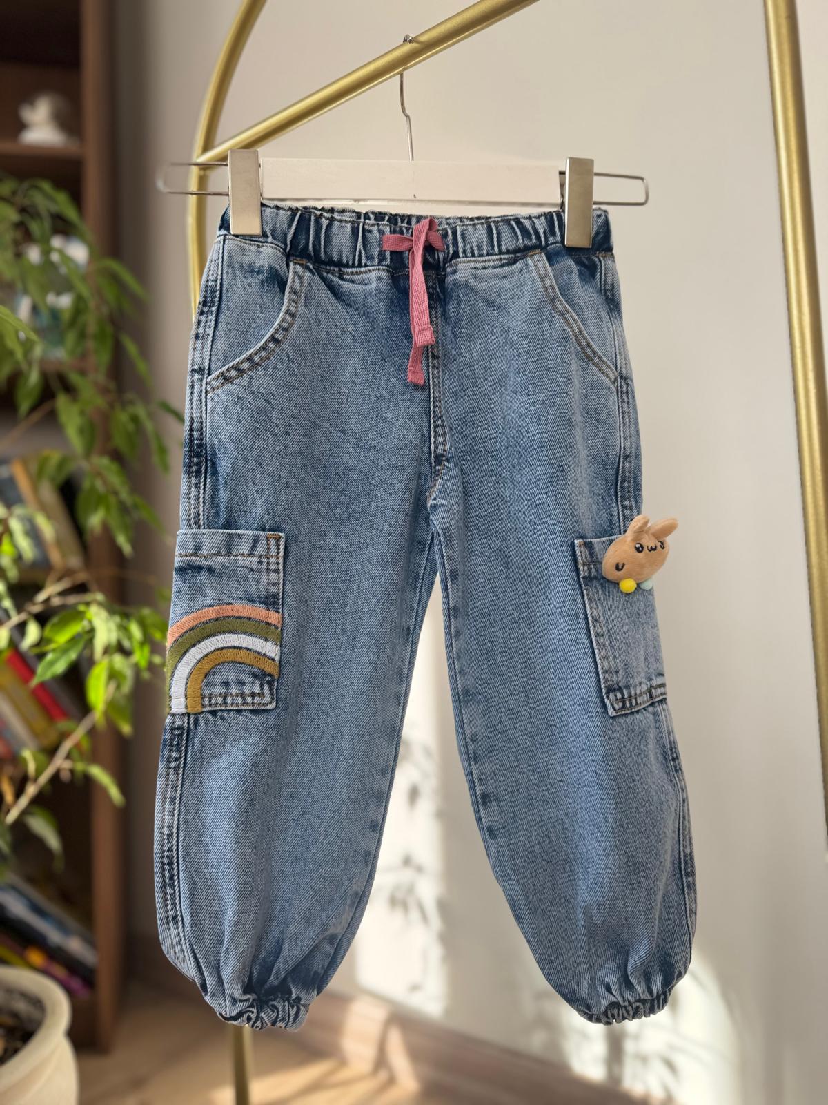 Paça Lastikli Tavşanlı Pantolon