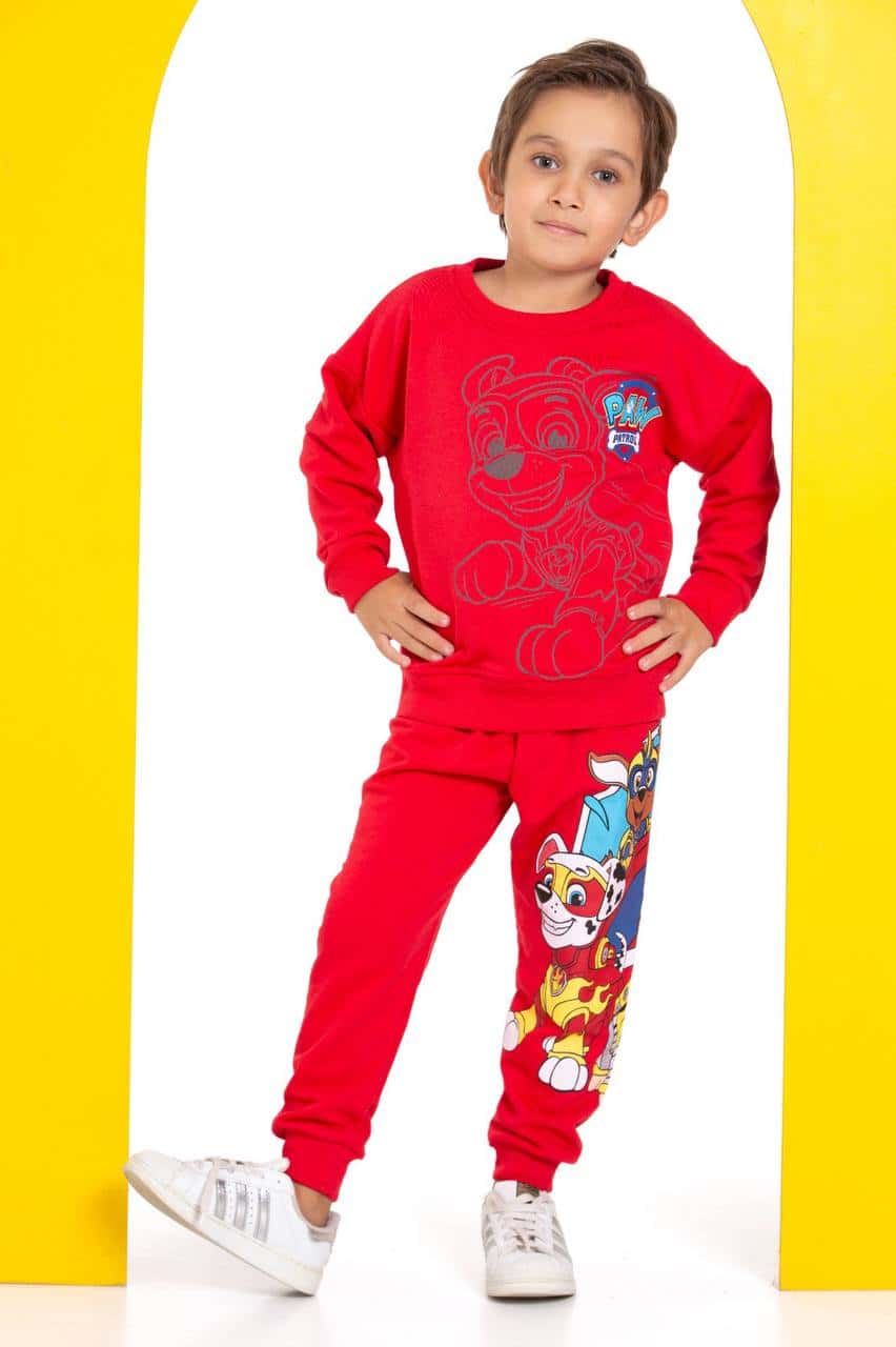 Paw Patrol Kırmızı Eşofman Takımı GE-3004