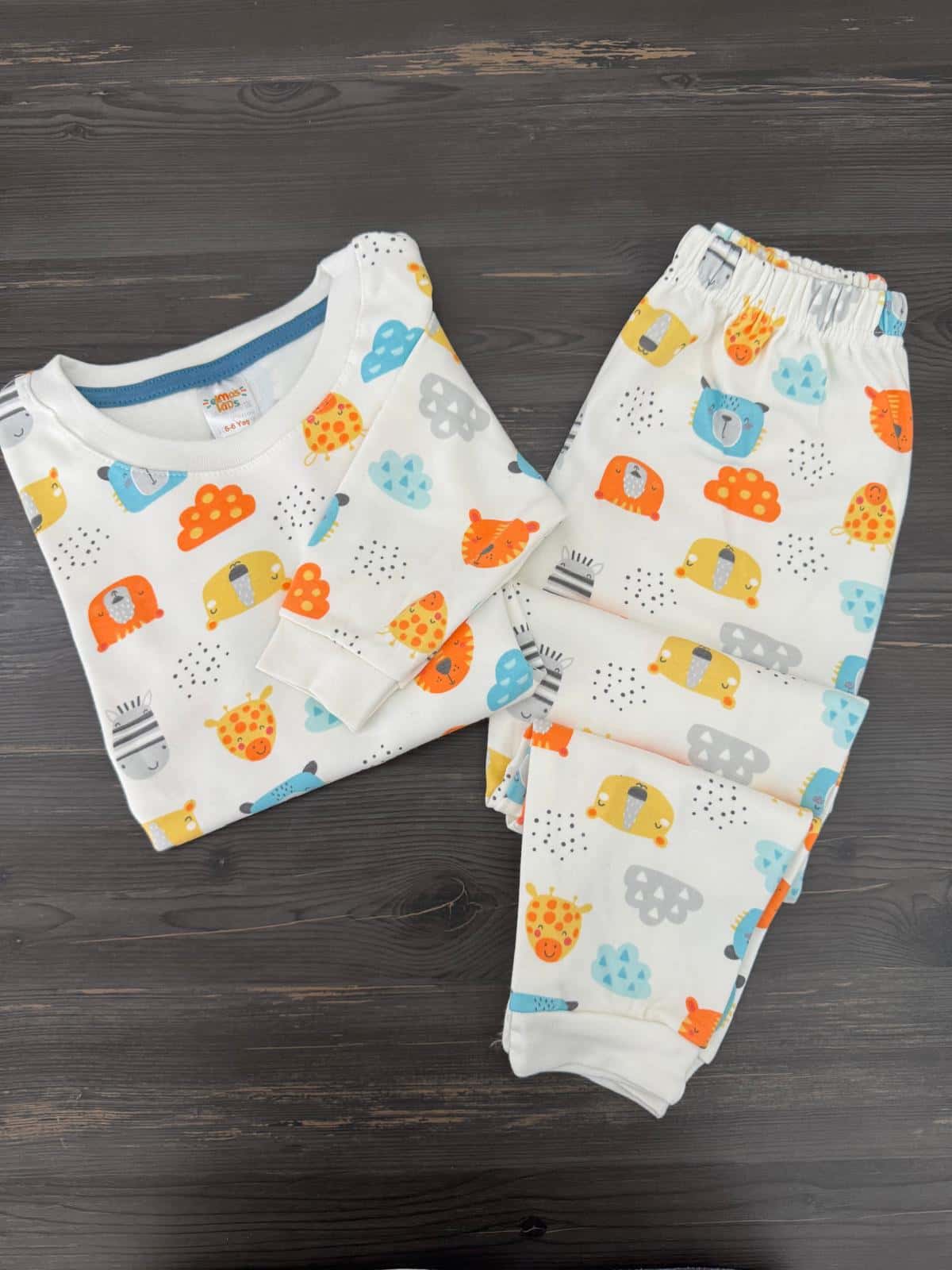 Ayıcık Baskılı Erkek Çocuk Pijama Takımı