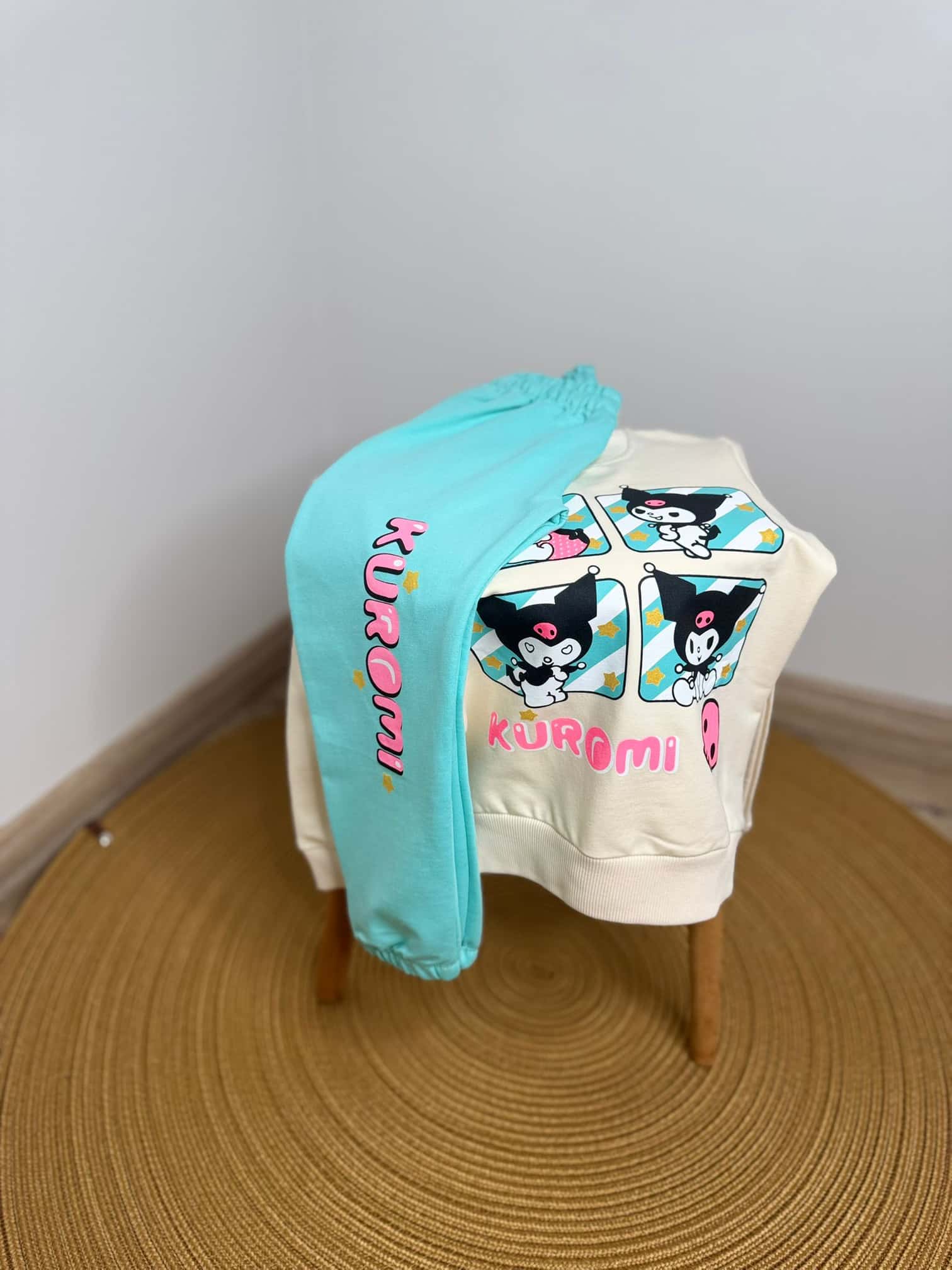 Kuromi Baskılı Kız Çocuk Eşofman Takımı