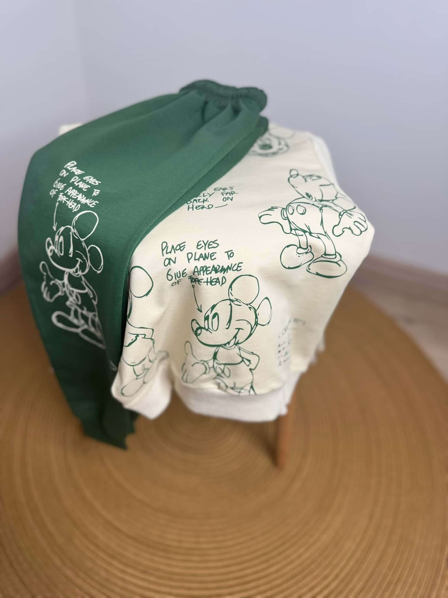 Mickey Sırt Baskılı Unisex Eşofman Takımı