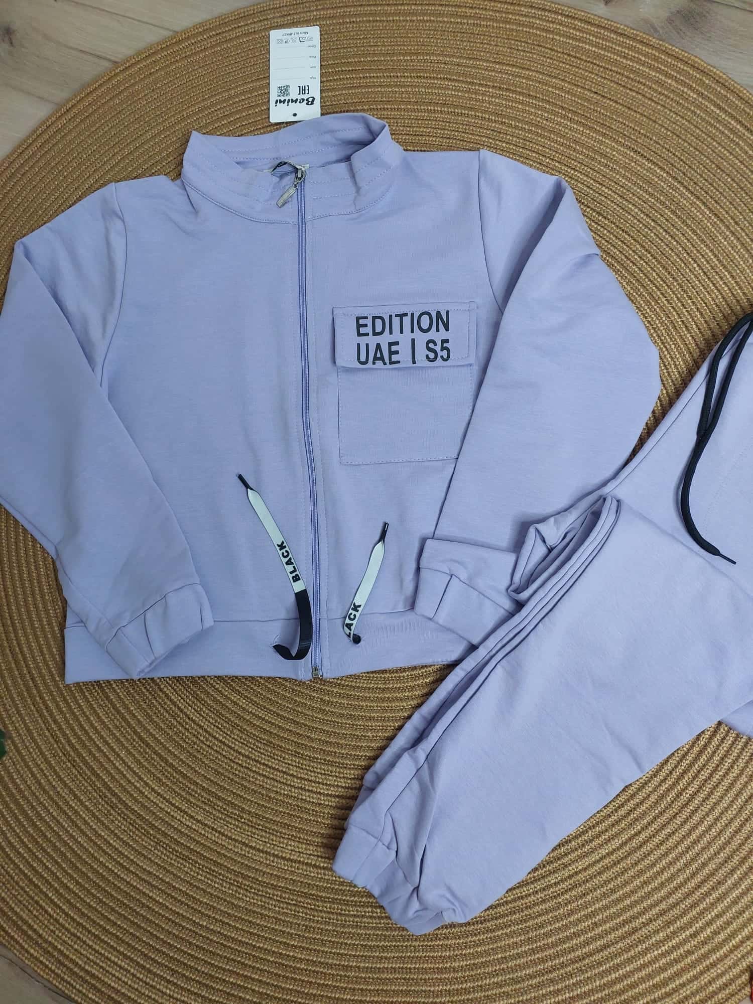 Fermuarlı Lila Eşofman Takımı