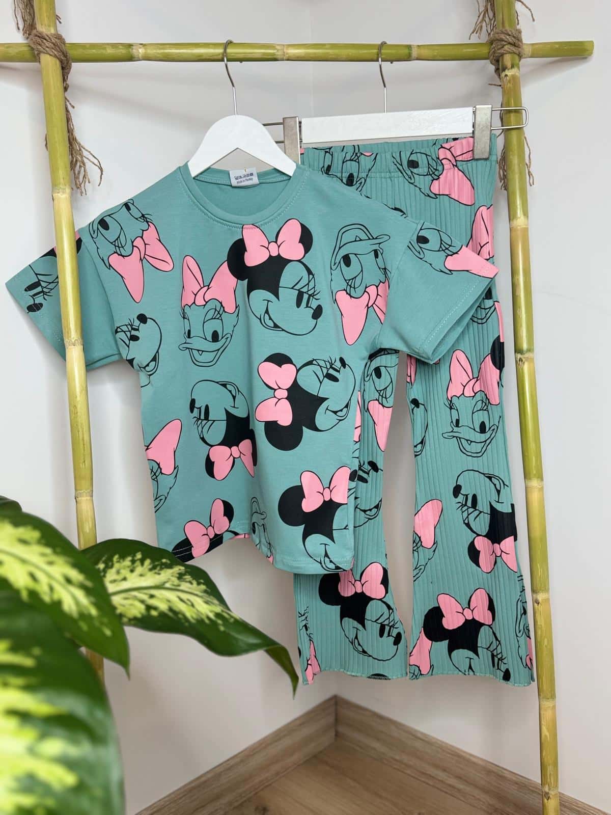 Mickey Duck İspanyol Paça Taytlı Takım