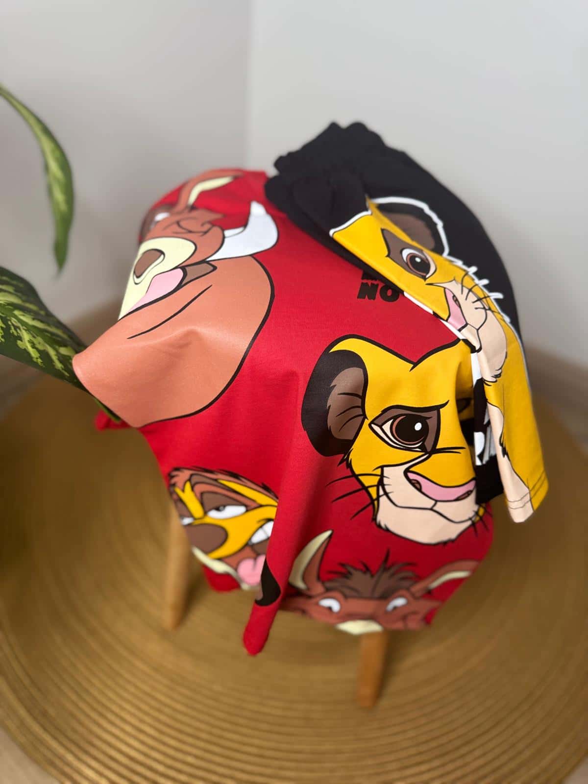 Animal Baskılı Şortlu Takım