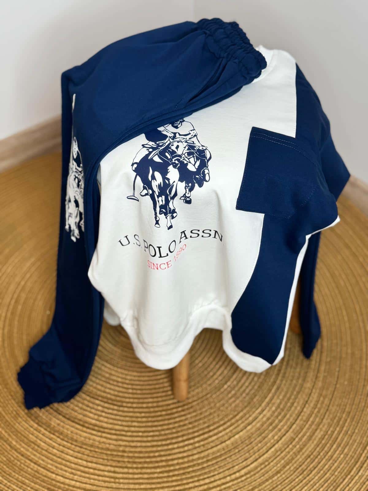 Mavi Cepli Eşofman Takımı