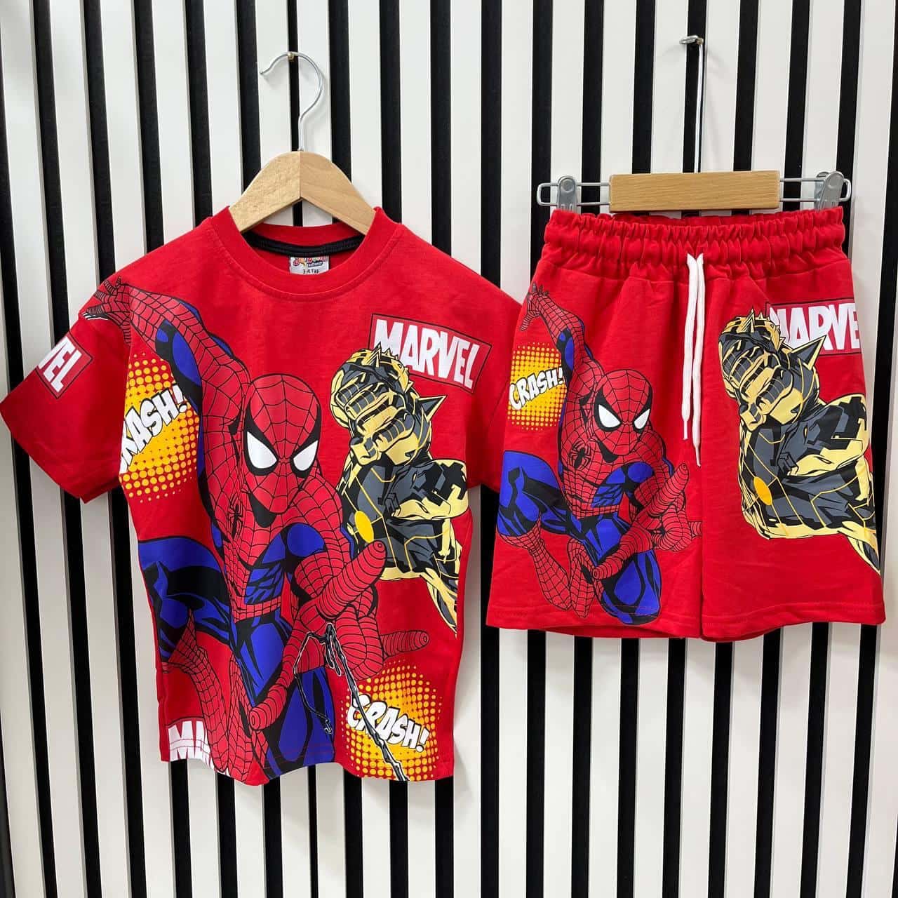 Spiderman Şortlu Takım