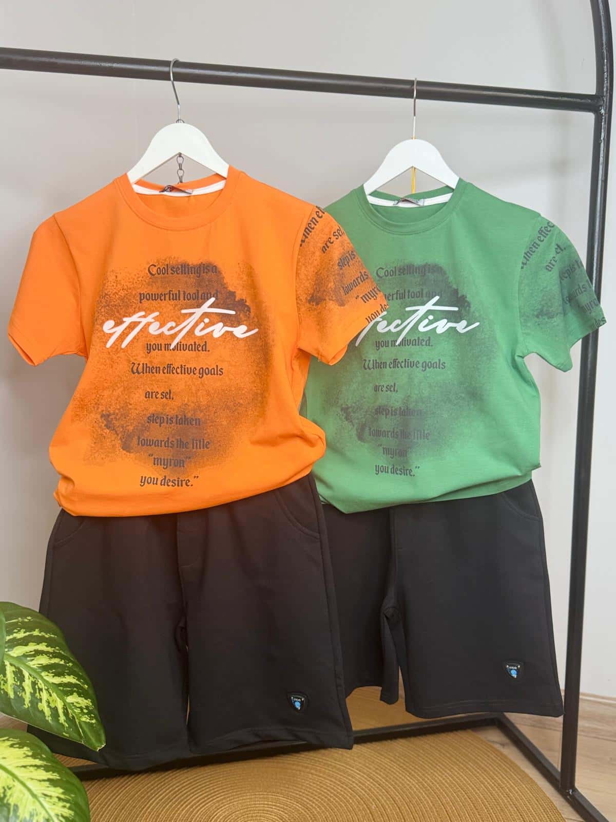 Turuncu Şortlu Takım