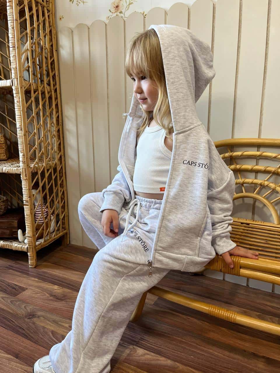 Fermuarlı Kapüşonlu Unisex Eşofman Takımı