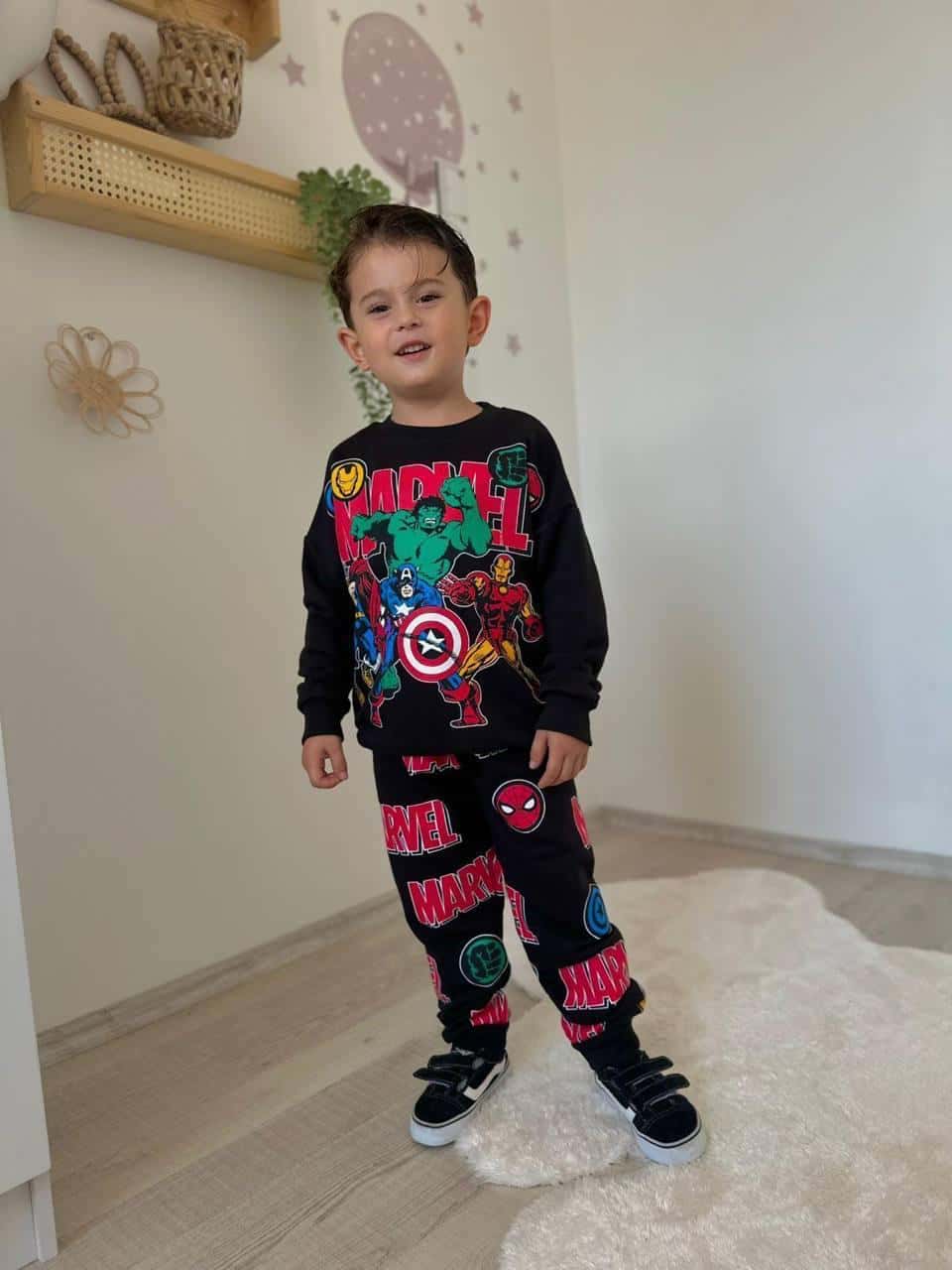 Marvel Karakter Baskılı Eşofman Takımı